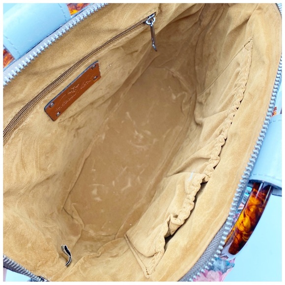 NWT Patricia Nash Meldola Dome Satchel in Light Grey - Picture 10 of 12